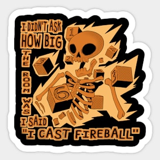 Fireball Sticker